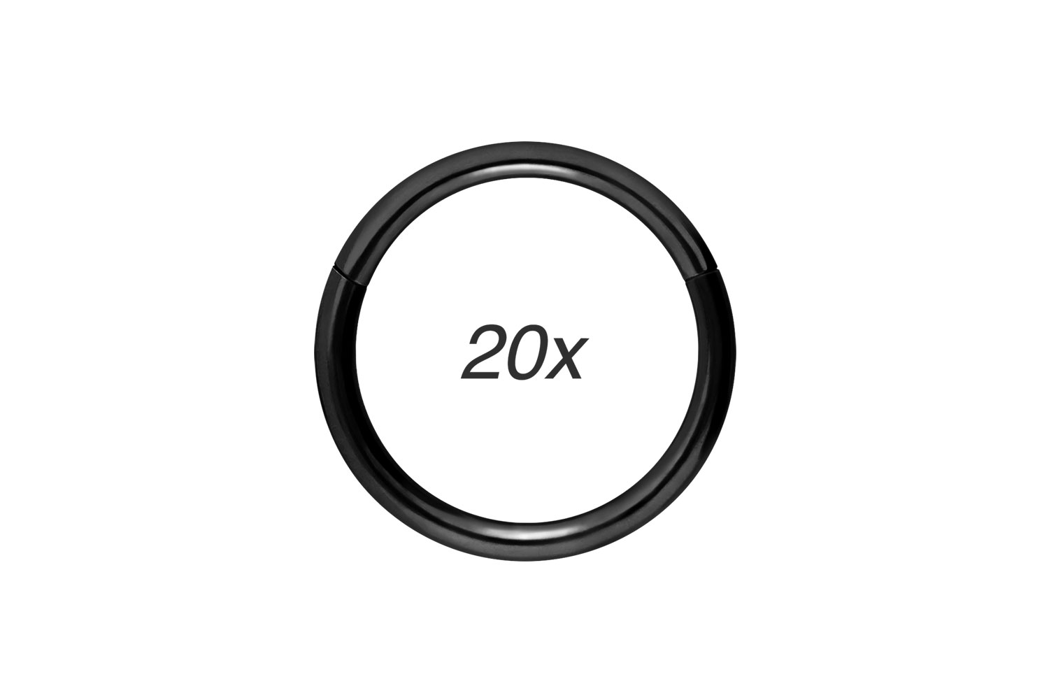 SET Chirurgenstahl Segmentring Clicker Piercing